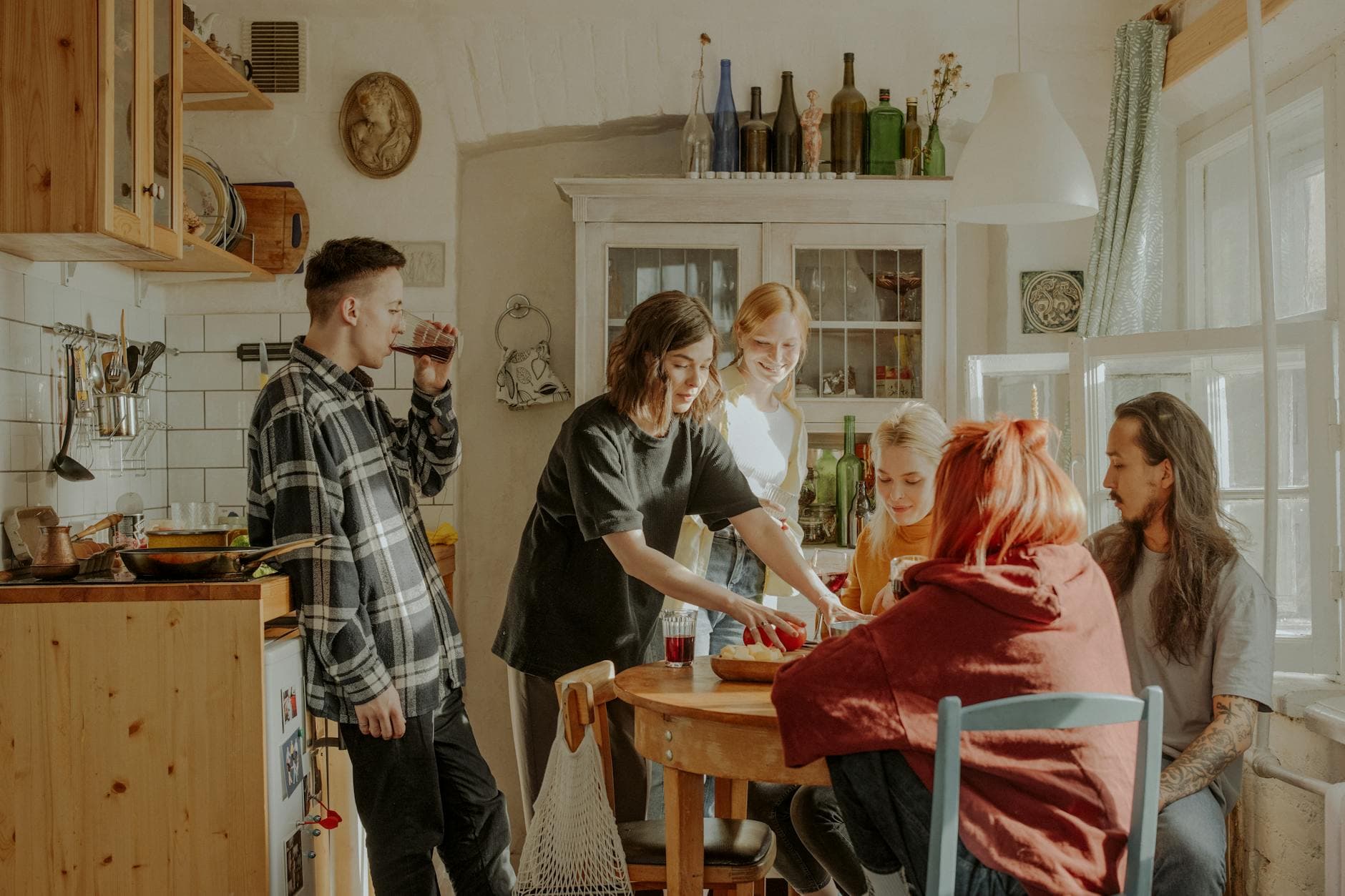 Shared kitchen in supported accommodation